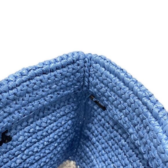 PRADA Stripe Raffia Small Tote Bag -  Multi Raffia Tote Bag 1192-050725 - Picture 13 of 14